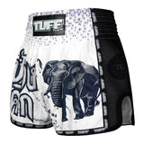 MSC112 TUFF Muaythai Shorts Retro Style War Elephant