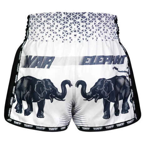 MSC112 TUFF Muaythai Shorts Retro Style War Elephant