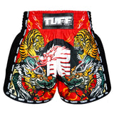 MSC113 TUFF Muaythai Shorts Retro Style Chinese Dragon and Tiger