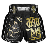 MSC117 TUFF Muaythai Shorts Retro Style Singha Yantra with War Flag