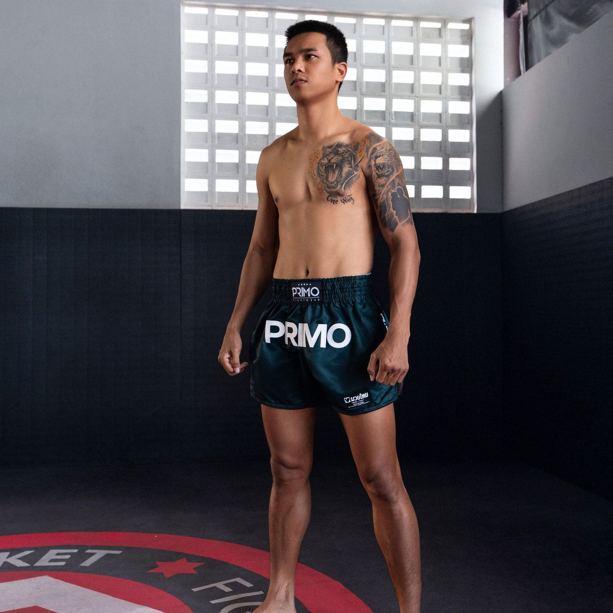 Primo Muay Thai Shorts - Mamba Series - Hunter Green