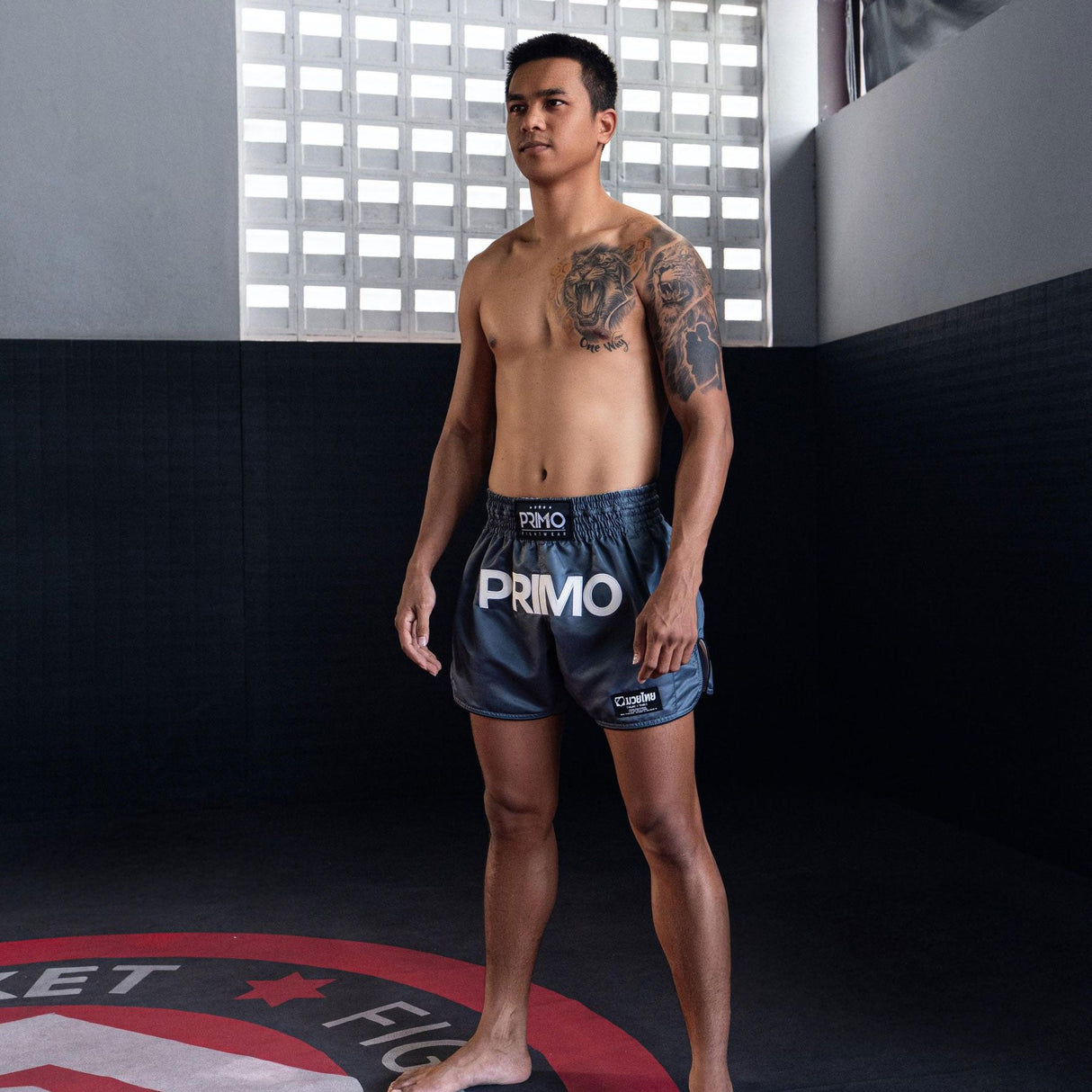 Primo Muay Thai Shorts - Mamba Series - Slate Grey