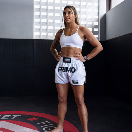 Primo Muay Thai Shorts - Mamba Series - White