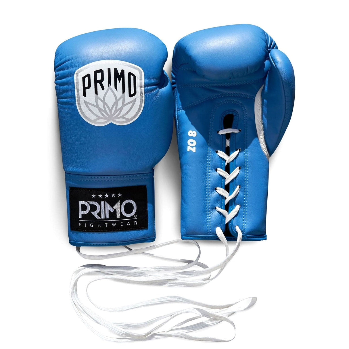 Primo Pro Lace-Up Boxing Gloves - Blue