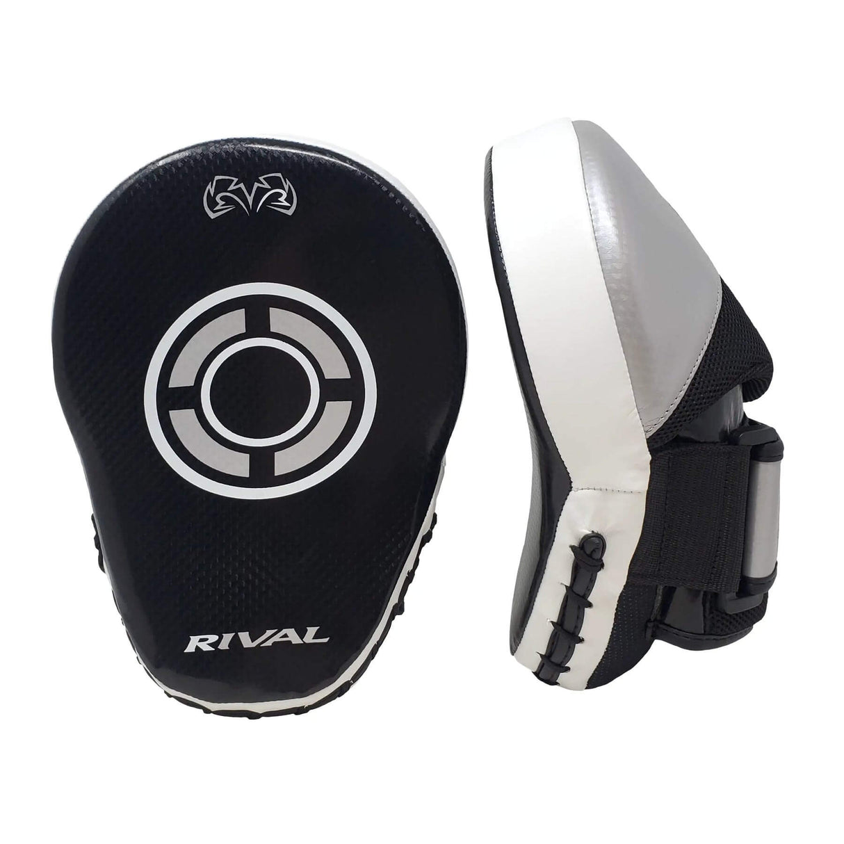 Curved hitting surface detail on RPM7 mitts