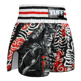 RMS102 TUFF High-Cut Retro Muaythai Shorts Waves of Bushido Elegance