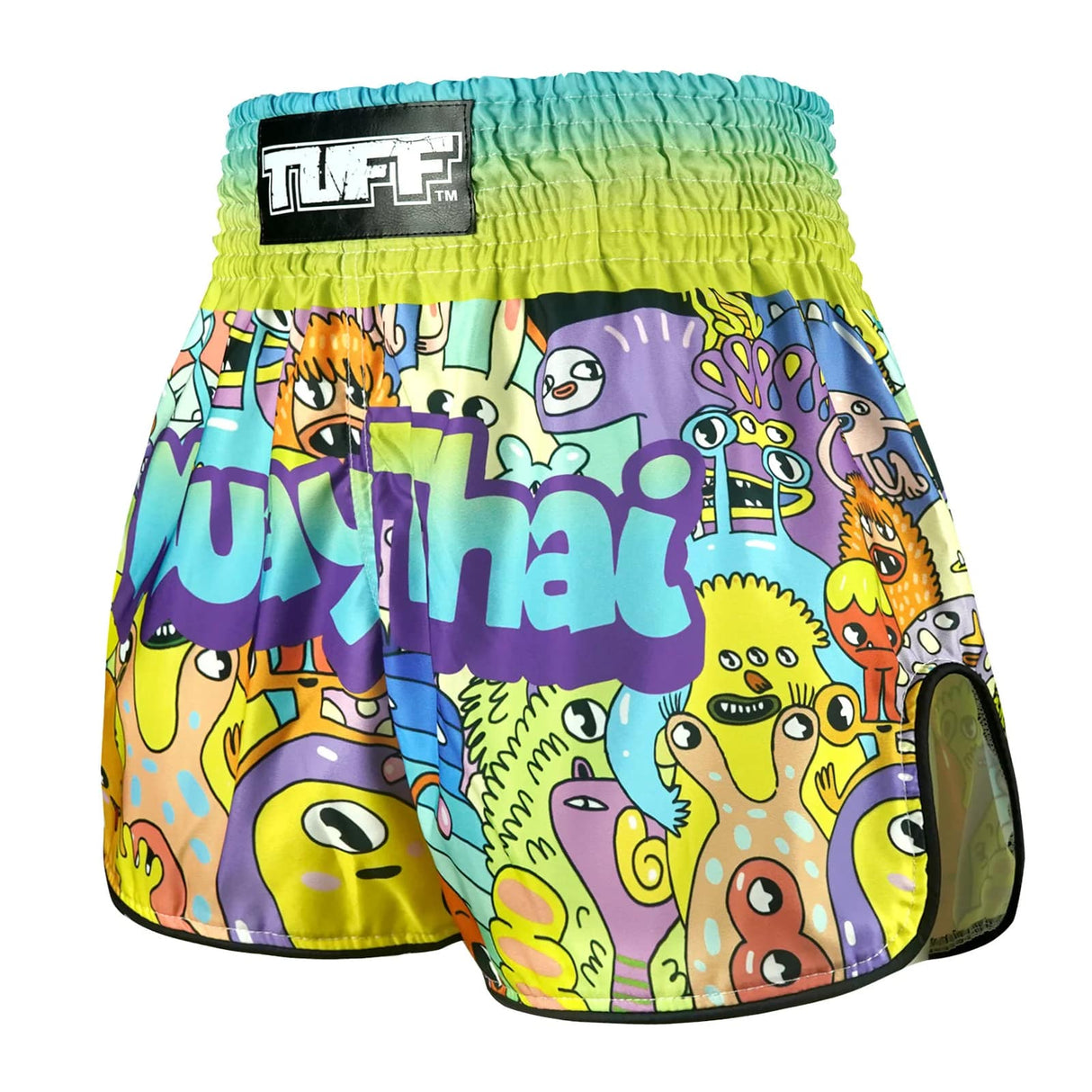 RMS107 TUFF Kids Muay Thai Shorts We Come In Peace