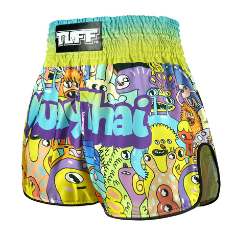 RMS107 TUFF Kids Muay Thai Shorts We Come In Peace