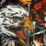 RMS108 TUFF High-Cut Retro Muaythai Shorts Graybeard and The Eagle