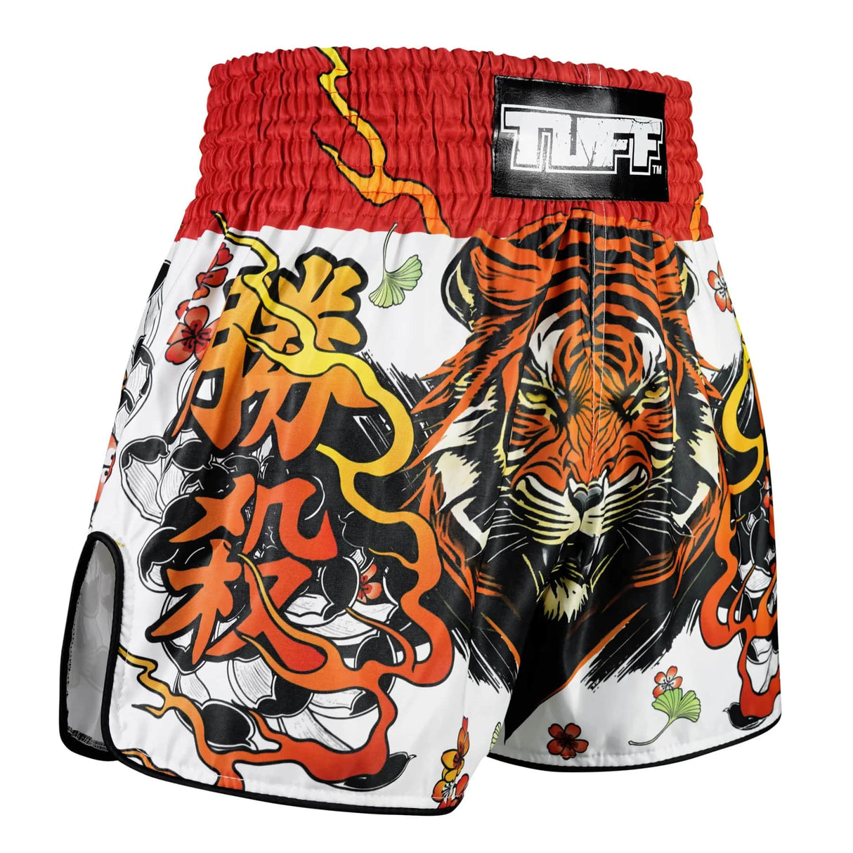 RMS110 TUFF High-Cut Retro Muaythai Shorts Tora Chikara Power of Tiger