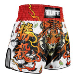 RMS110 TUFF High-Cut Retro Muaythai Shorts Tora Chikara Power of Tiger