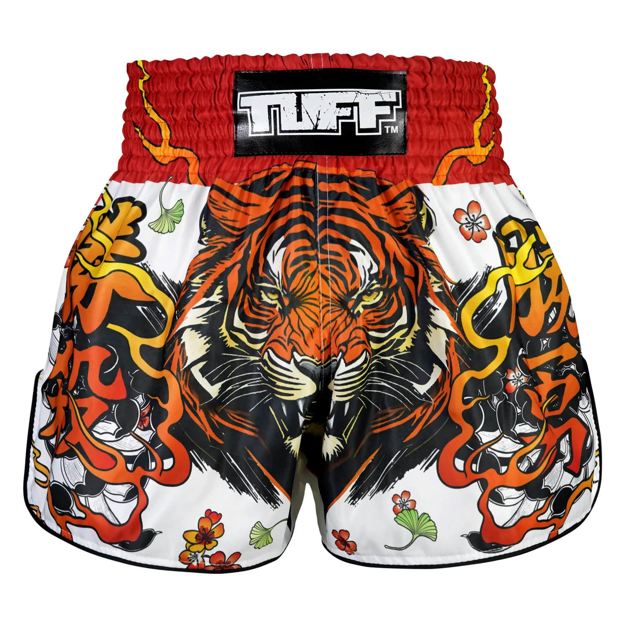RMS110 TUFF High-Cut Retro Muaythai Shorts Tora Chikara Power of Tiger