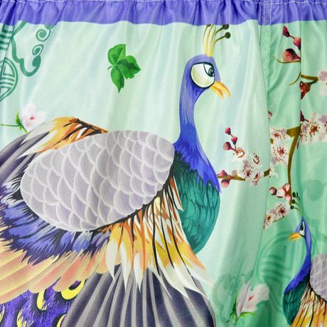 RMS112 TUFF High-Cut Retro Muaythai Shorts Yugana Kujaku The Elegance Peacock