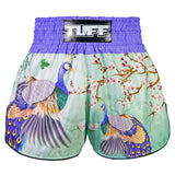 RMS112 TUFF High-Cut Retro Muaythai Shorts Yugana Kujaku The Elegance Peacock