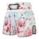 RMS114 TUFF High-Cut Retro Muaythai Shorts Akai Tsuru The Red Crane
