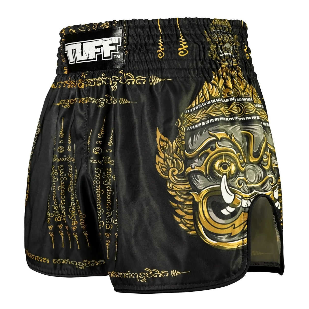 RMS116 TUFF High-Cut Retro Muaythai Shorts Yaksa Yantra