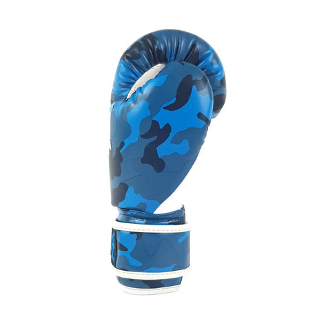 Sandee Kids Muay Thai Gloves Camo Blue