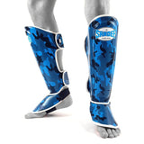 Sandee Shin Guards Camo Blue