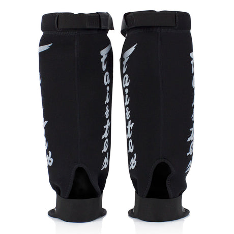 SP6 Fairtex Neoprene MMA Shin Pads White-Black