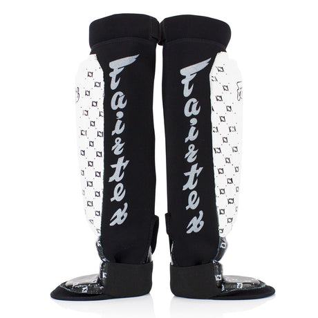 SP6 Fairtex Neoprene MMA Shin Pads White-Black