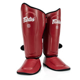 Fairtex SP9 Ultra Ergo Shin Pads - Red