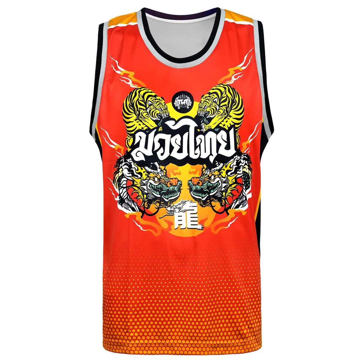 TUFF Tank Top - TT104 - Red Chinese Dragon and Tiger
