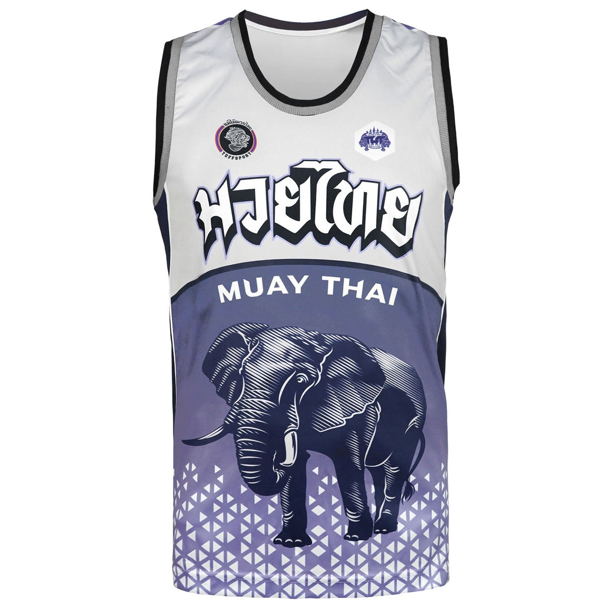 TT106 TUFF Tank Top War Elephant Grey-Blue
