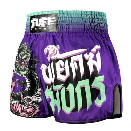 TUFF Payak Muay Thai Shorts - RMS012 - Shadow & Flame