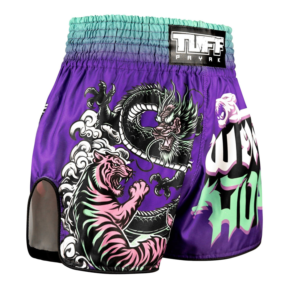 TUFF Payak Muay Thai Shorts - RMS012 - Shadow & Flame