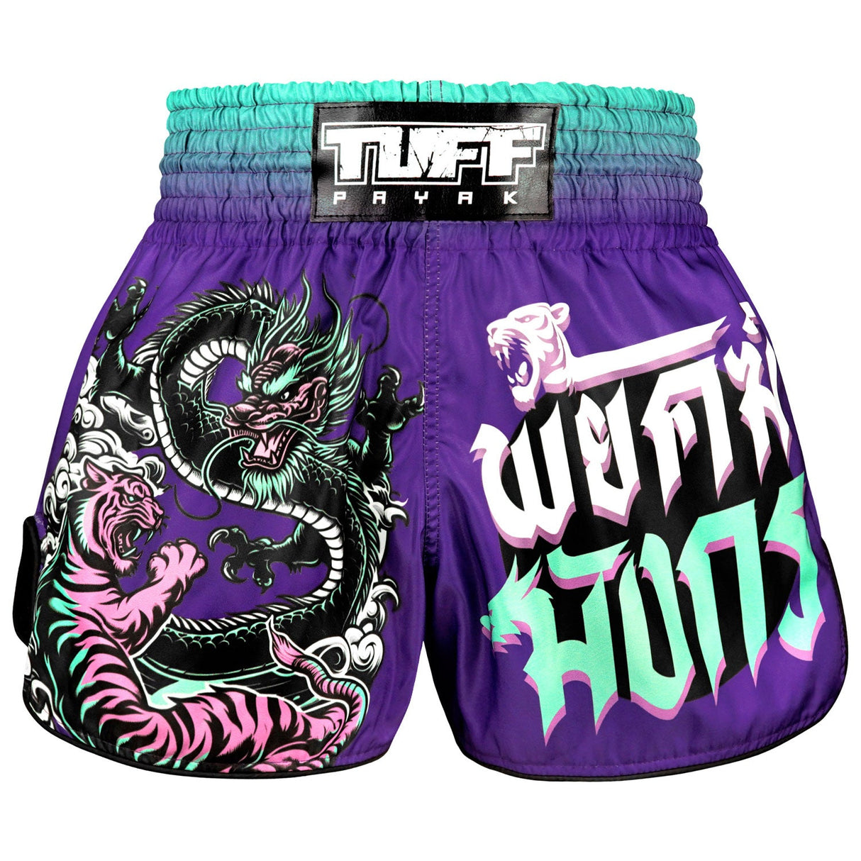 TUFF Payak Muay Thai Shorts - RMS012 - Shadow & Flame