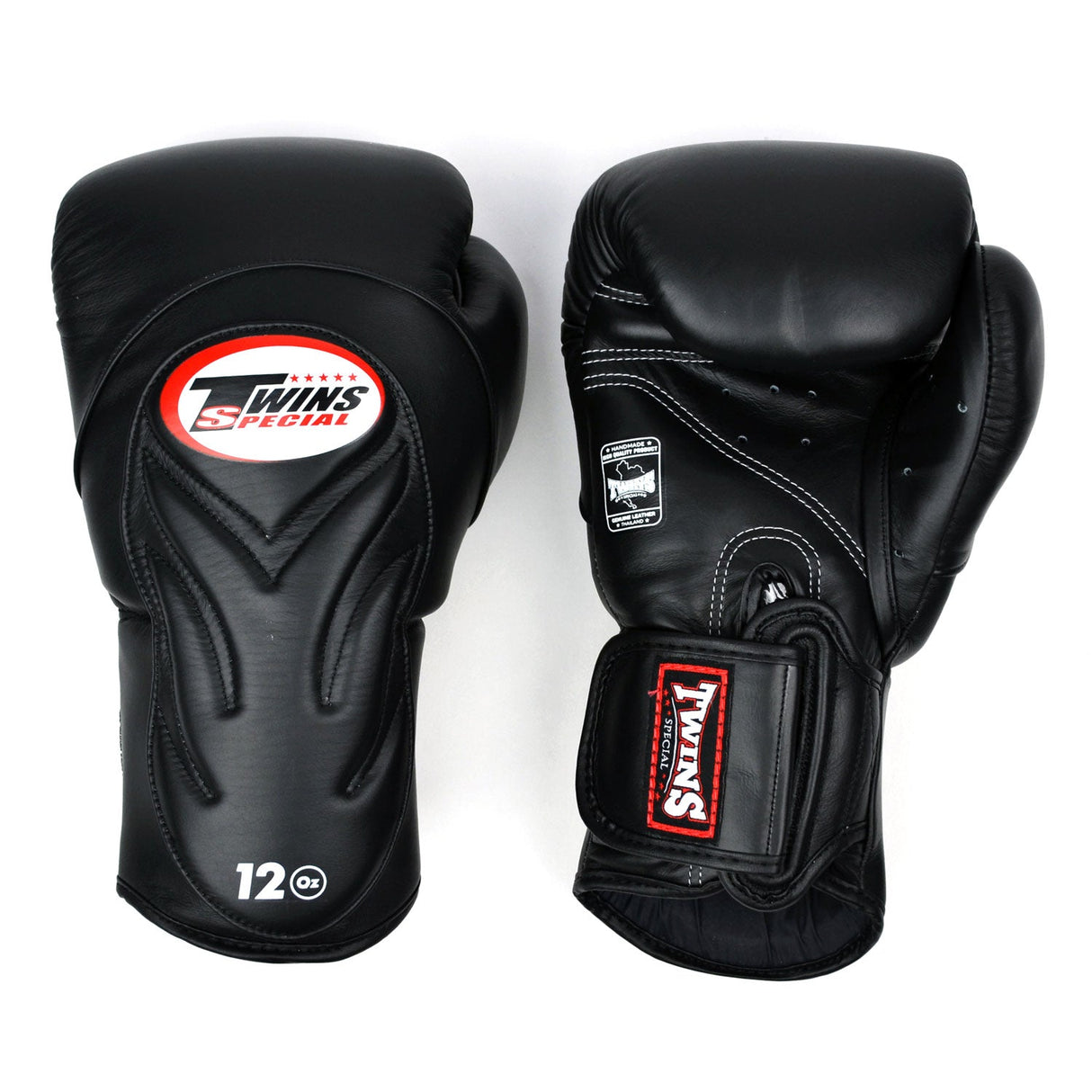 Twins Special BGVL6 Long-Cuff Boxing Gloves Black-Black