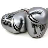 Twins Special FBGVDM3-TW6 Synthetic-Leather Boxing Gloves - Grey