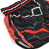 Twins Special Muaythai Shorts - RACING Black-Red