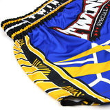 Twins Special Muaythai Shorts - RACING Blue-Yellow