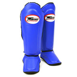 Twins SGL10 Leather Shin Guards Blue