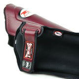 Twins SGL10 Leather Shin Guards Maroon