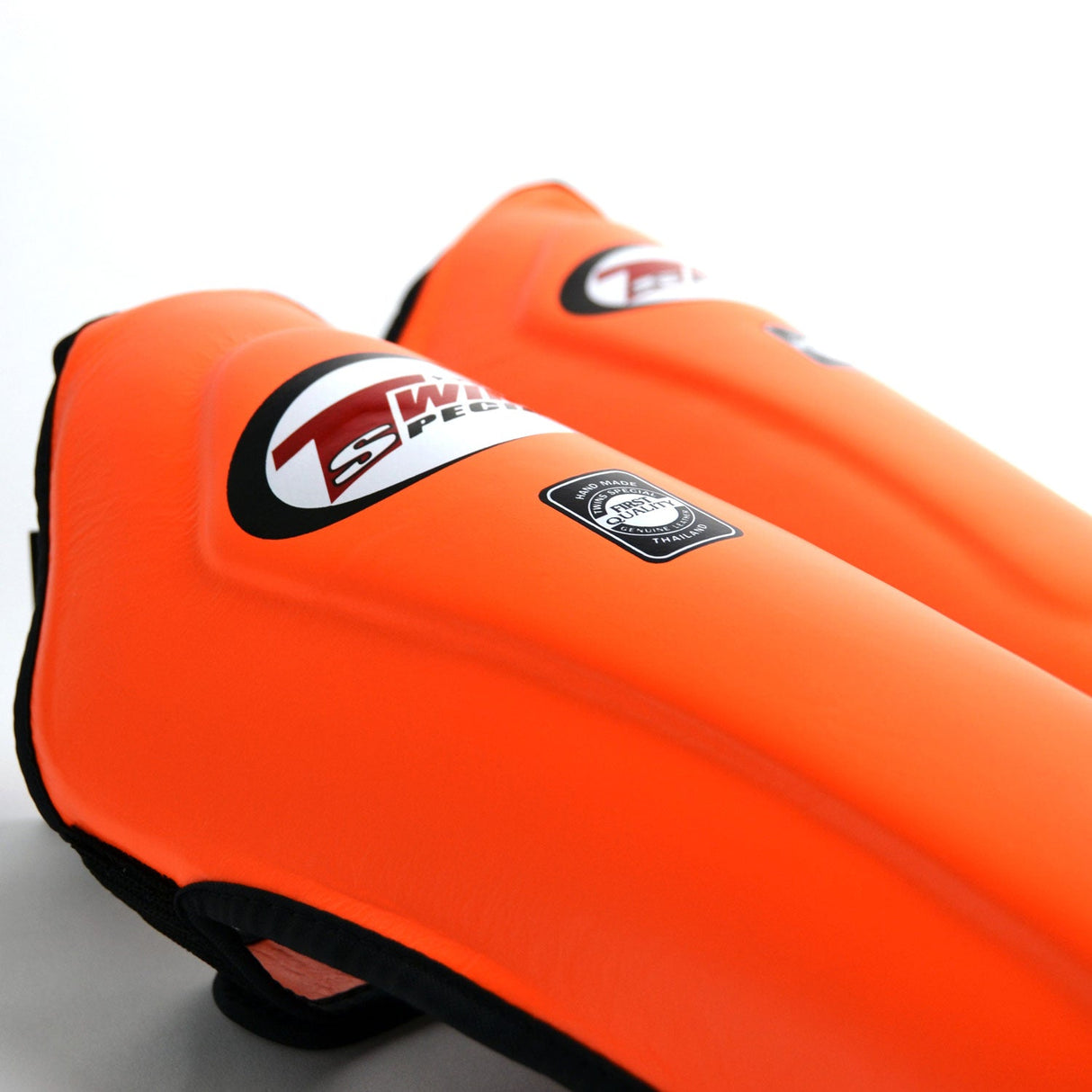Twins Special SGL10 Leather Shin Pads - Orange