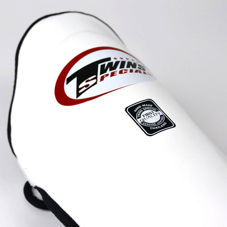 Twins SGL10 Leather Shin Guards White