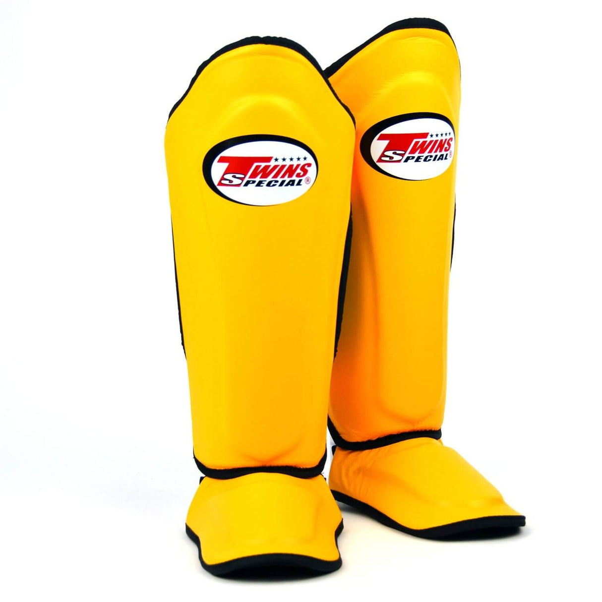 Twins SGL10 Leather Shin Guards Yellow