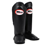 Twins SGL10 Leather Shin Guards Black