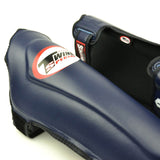 Twins SGL10 Leather Shin Guards Navy