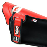 Twins SGL10 Leather Shin Guards Red