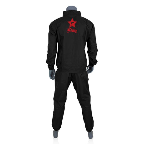 Fairtex VS3 Vinyl Sweatsuit - Black-Red