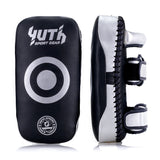 Yuth Thai Kick Pads Black-Silver